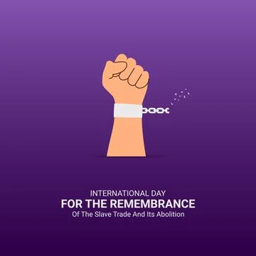 Creative  Remembrance  Day ads design. Remembrance Day, August 23 Stock Illustration