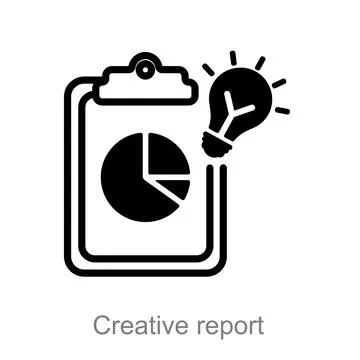Creative report Stock Illustration