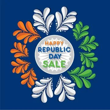 Creative republic day greeting design stock vector Stock Illustration