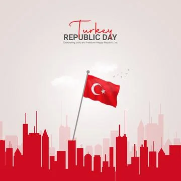Creative Republic Day of Turkey ads design. Republic Day of Turkey, Celebra.. Stock Illustration