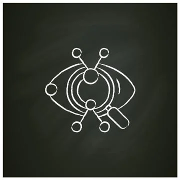 Creative research chalk icon Stockillustratie