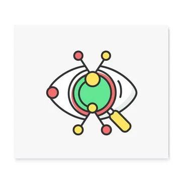 Creative research color icon 스톡 일러스트