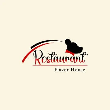 Creative Restaurant logo Stock Illustration