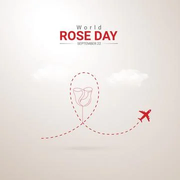 Creative rose day ads design. world rose day, Celebrated in United States i.. Stock Illustration
