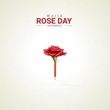 Creative rose day ads design. world rose day, Celebrated in United States i.. Stock Illustration