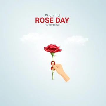 Creative rose day ads design. world rose day, Celebrated in United States i.. Stock Illustration