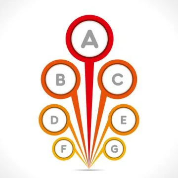 Creative round design info-graphics background vector Stock Illustration