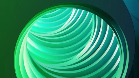 Creative round geometry tunnel background, 3d rendering. Stock Footage 336830426