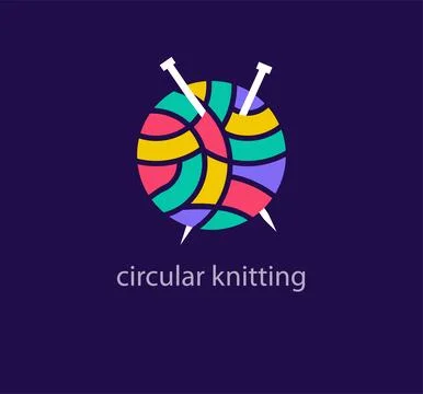 Creative round thread logo design. Stock Illustration