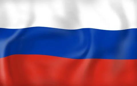 Creative russia flag design illustration Stock Illustration