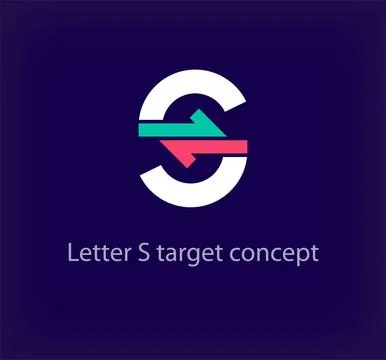 Creative S letter arrow logo design. Stock Illustration