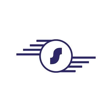 Creative s logo s icon catchy simple s logo Stock Illustration