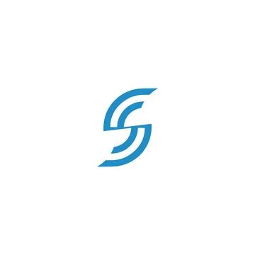 Creative s logo s icon catchy simple s logo Stock Illustration