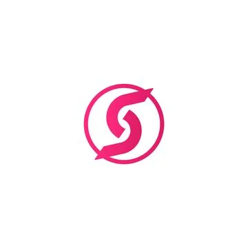 Creative s logo s icon catchy simple s logo Stock Illustration