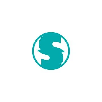 Creative s logo s icon catchy simple s logo Stock Illustration