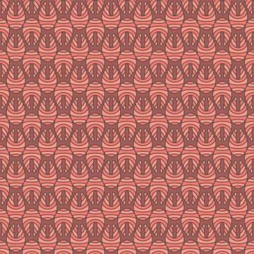 Creative salmon fish steak vector colored seamless pattern Illustrazione stock
