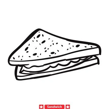 Creative Sandwich Vector Graphics  Explore Endless Possibilities in Design! Illustrazione stock