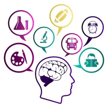 Creative school design Stock Illustration