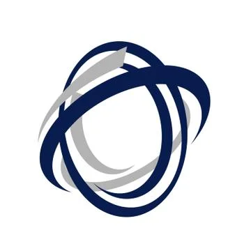 Creative scientific atom symbol science logo design vector graphic concept Stock Illustration