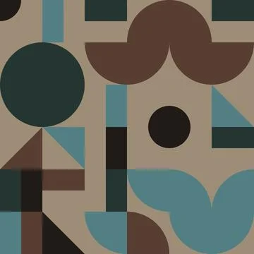 Creative seamless geometric pattern with vector shapes Illustrazione stock