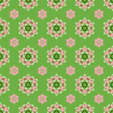 Creative Seamless Ornamental Mosaic Pattern Illustrazione stock