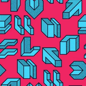 Creative seamless pattern Stock Illustration
