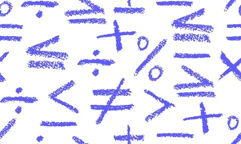 Creative seamless vector background of chalk and crayon brush education icons Stock Illustration