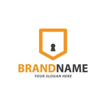 Creative security lock logo design vector Stock Illustration