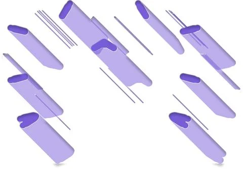 Creative Shapes for Design Projects Professional Vector Illustration Collecti Stock Illustration