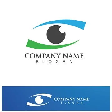 Creative Shield Eye Vision Logo Design Symbol Vector Illustration Stock Illustration