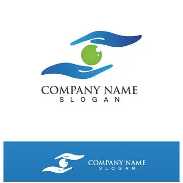 Creative Shield Eye Vision Logo Design Symbol Vector Illustration Stock Illustration