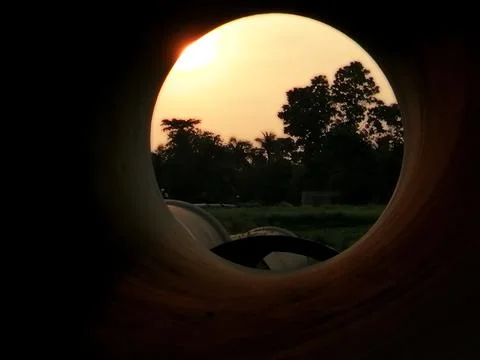 Creative shot of sunset Stock Photos