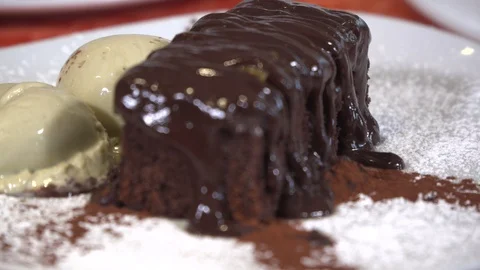 Creative shots of dessert plates  Stock Footage 85906722