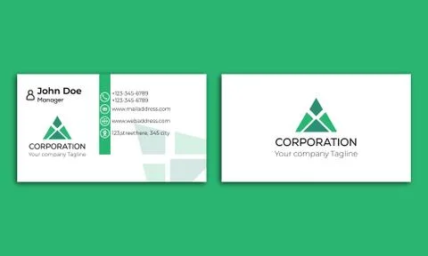 Creative simple and modern fully Editable business card template design 库存插图