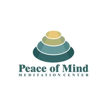 Creative simple balancing stones logo template. Balance rock zen stone logo.. Ilustração Stock