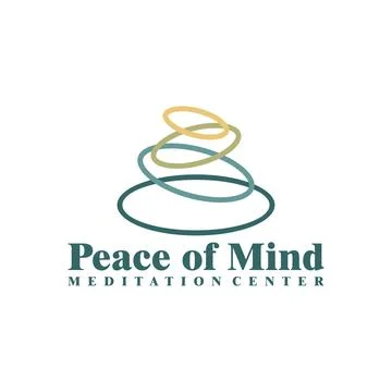 Creative simple balancing stones logo template. Balance rock zen stone logo.. Stock Illustration