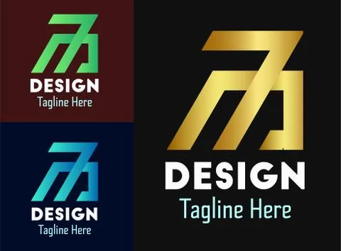 Creative, simple, colorful, eye catching golden Logo design, Icon and Symbol  Stock-Illustration