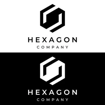 Creative simple geometric cube or hexagon box logo design. Logo for technol.. Stock Illustration