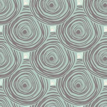 Creative sketch circle background. Abstract spirals seamless pattern. Hand dr イラスト素材