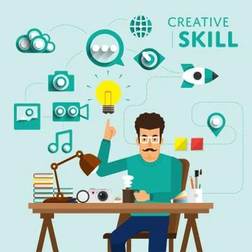 Creative Skill Stock Illustration