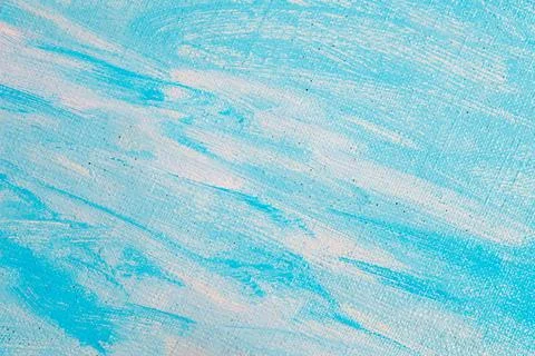 Creative sky background: temporary image of cloudy blue heaven on a rough can Stock Illustration