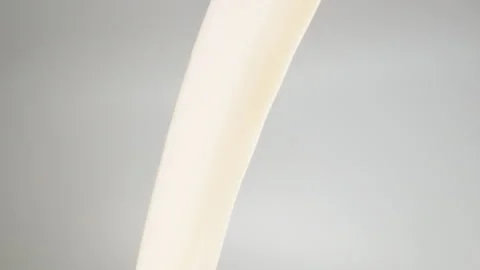 Creative slow motion shot of soy milk Video stock 247315730