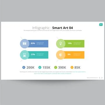 Creative Smart Art Infographic Design with Hexagon Elements Stock Illustration