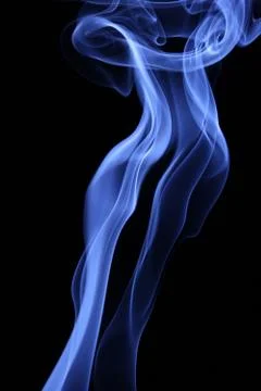 Creative smoke on black Stock Photos