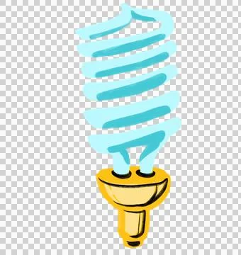 Creative solution light bulb hand draw doodle illustration icon Stock Illustration
