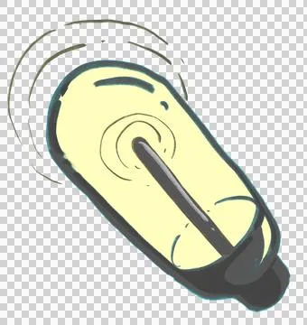 Creative solution light bulb hand draw doodle illustration icon Stock Illustration