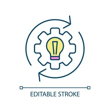 Creative solution RGB color icon イラスト素材