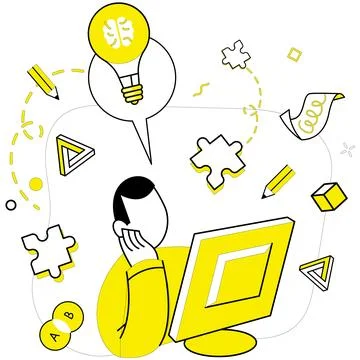 Creative solutions. Thinking outside box is catalyst for innovative and uncommon 스톡 일러스트