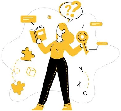 Creative solutions. Uncommon intellect forms bedrock intelligent solutions in Stock Illustration
