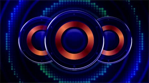 Creative Speakers Playing 1 Video stock 61041521